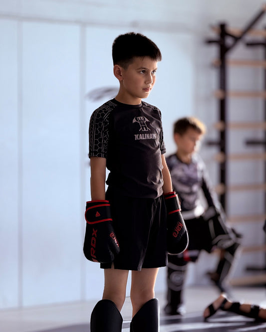 Datu Kids SS Rashguard Black
