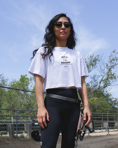 Daily Cropped Tee White