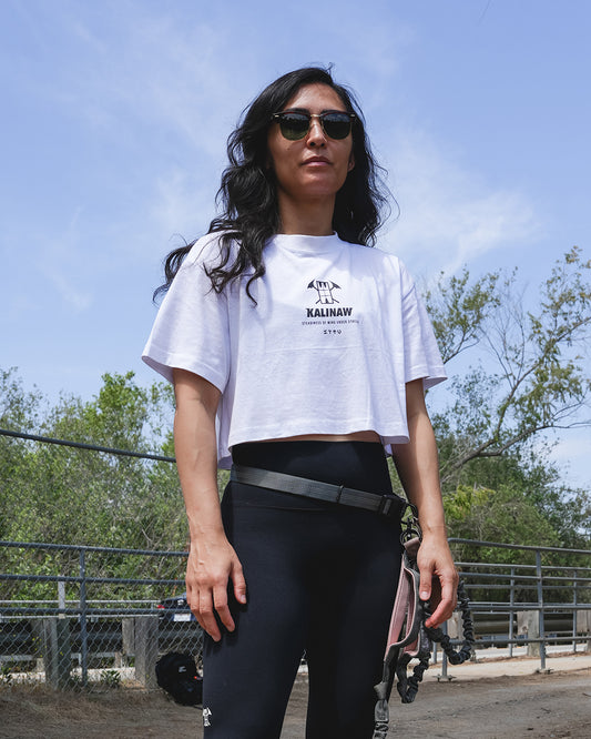 Daily Cropped Tee White