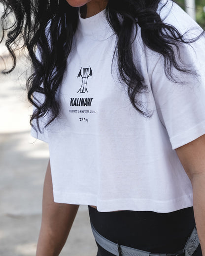 Daily Cropped Tee White