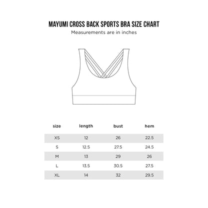 Mayumi Cross Back Sports Bra
