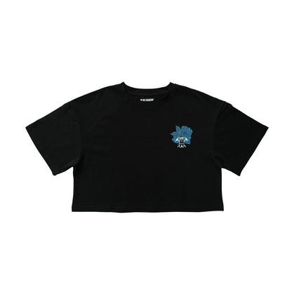 Sampaguita Oversize Crop Top Black