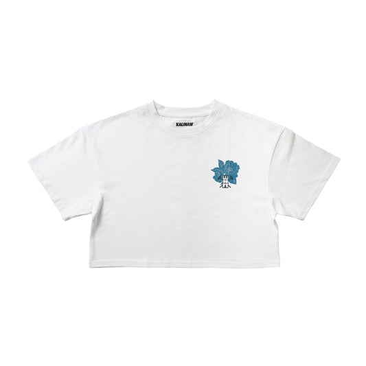 Sampaguita Oversize Crop Top White